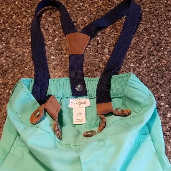 Cat & Jack pants with suspenders - Picture 1 of 3